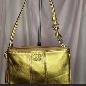 Coach Gold Wristlet